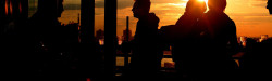 People on sunset