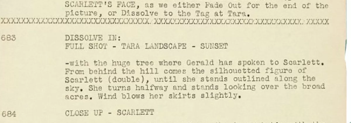 Gone with the Wind Script